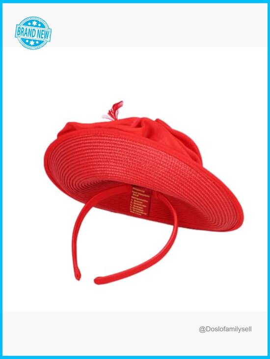 Straw Derby Hat with Feather Luxury Fascinator for Weddings Cocktail Tea main image 3
